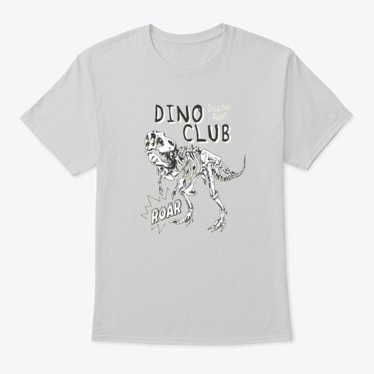Men T Shirt Skeleton - Dino Club - Milticolor
