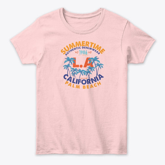 Women - Words T Shirt - California Summertime