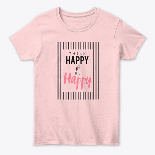 Women - Words T Shirt - Happy
