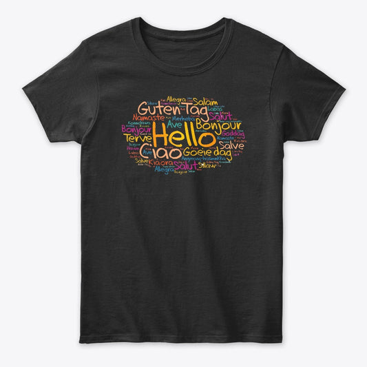 Women - Words T Shirt - Hello