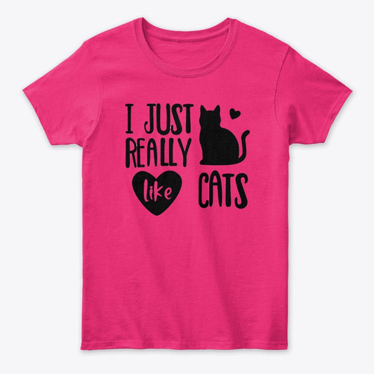 Women - Cat T Shirt - I Like Cats