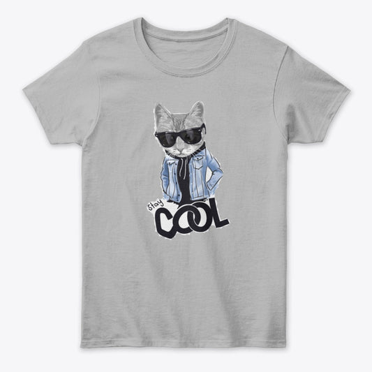 Women - Cat T Shirt - Cool