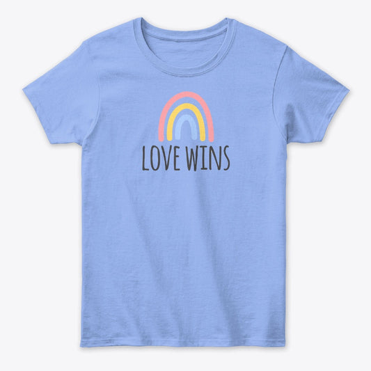 Women - Words T Shirt - Love Wins