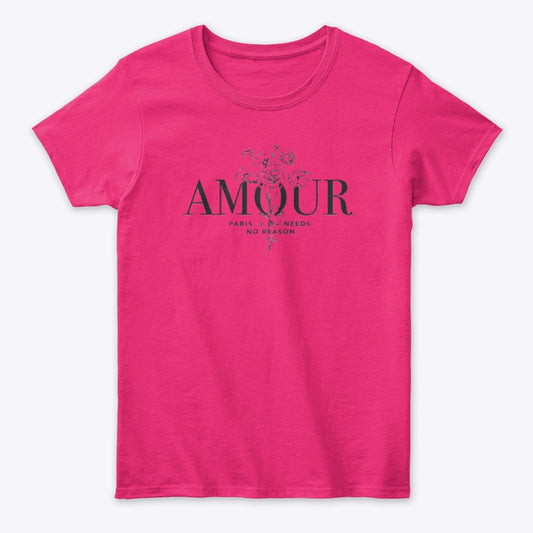 Women T-Shirt - Quote Amour